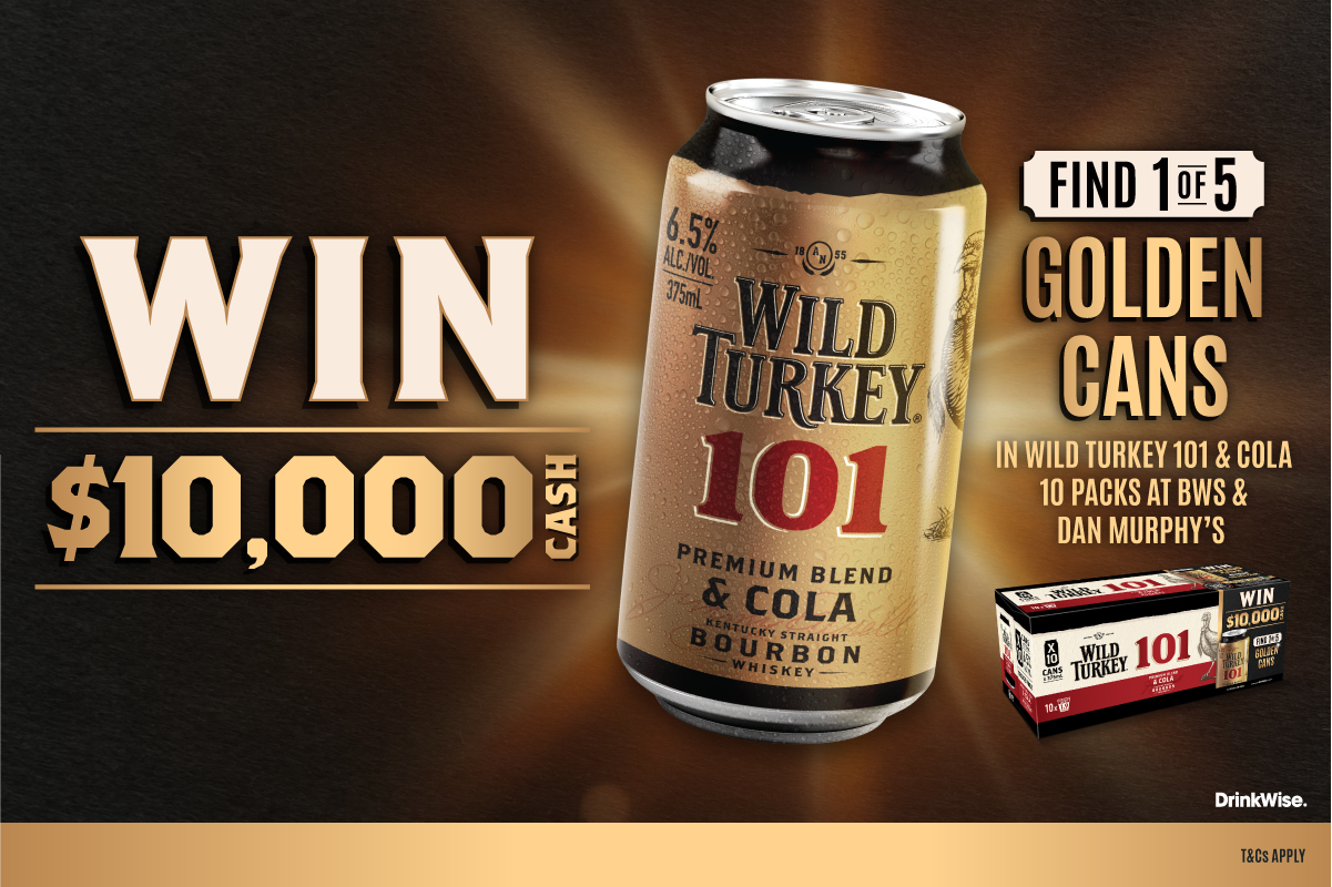 Wild Turkey Golden Can Promo Tile